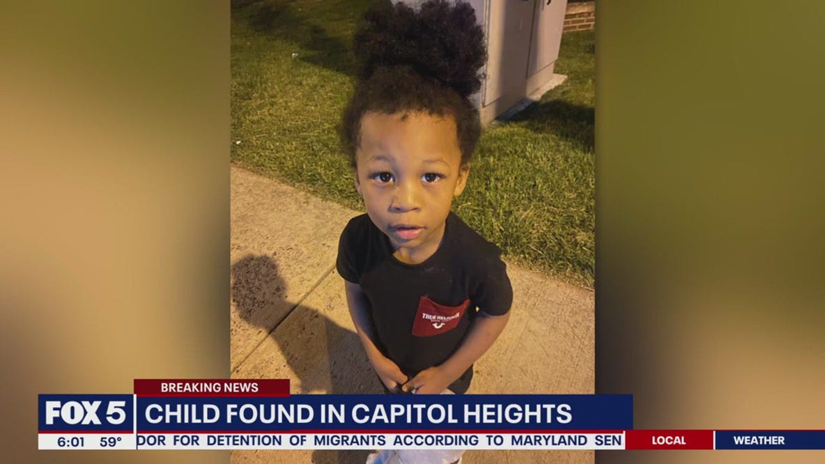 Police search for parents after child found on street corner outside DC